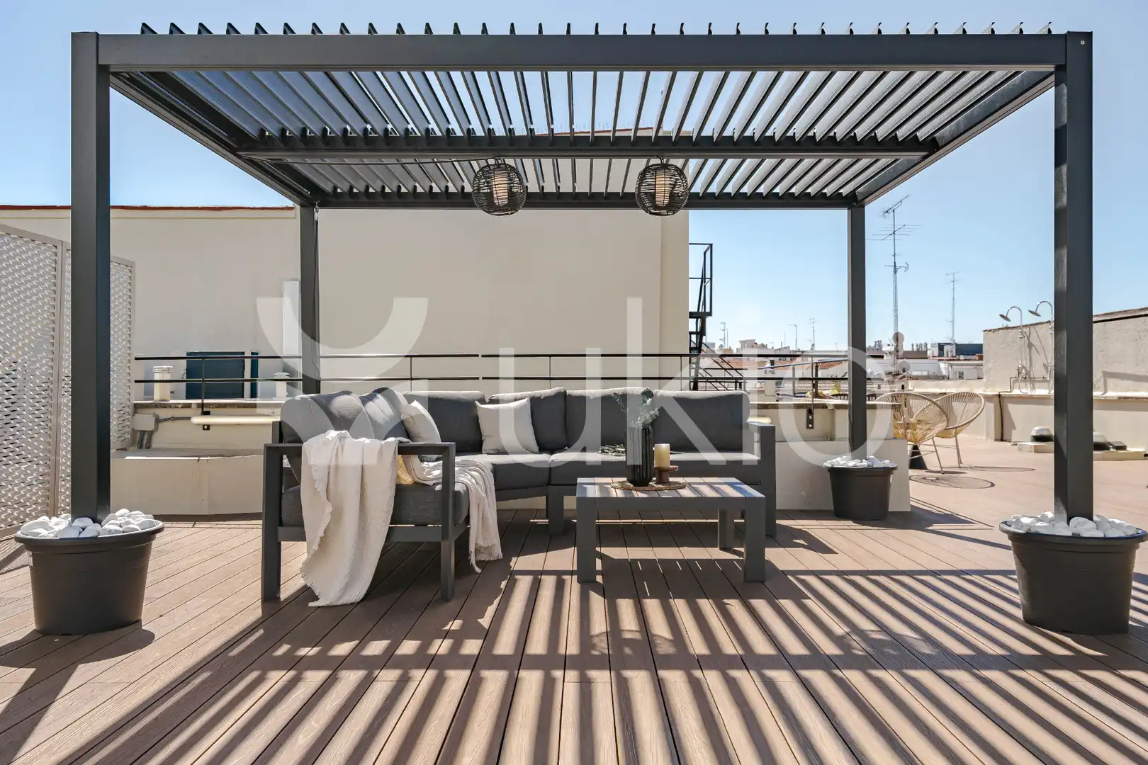 Terrasse von Wohnungen zur Miete in Madrid mit Klimaanlage, Heizung und Möbliert
