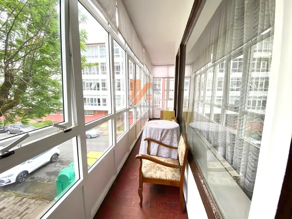 Balcony of Flat for rent in Santiago de Compostela   with Furnished and Washing machine