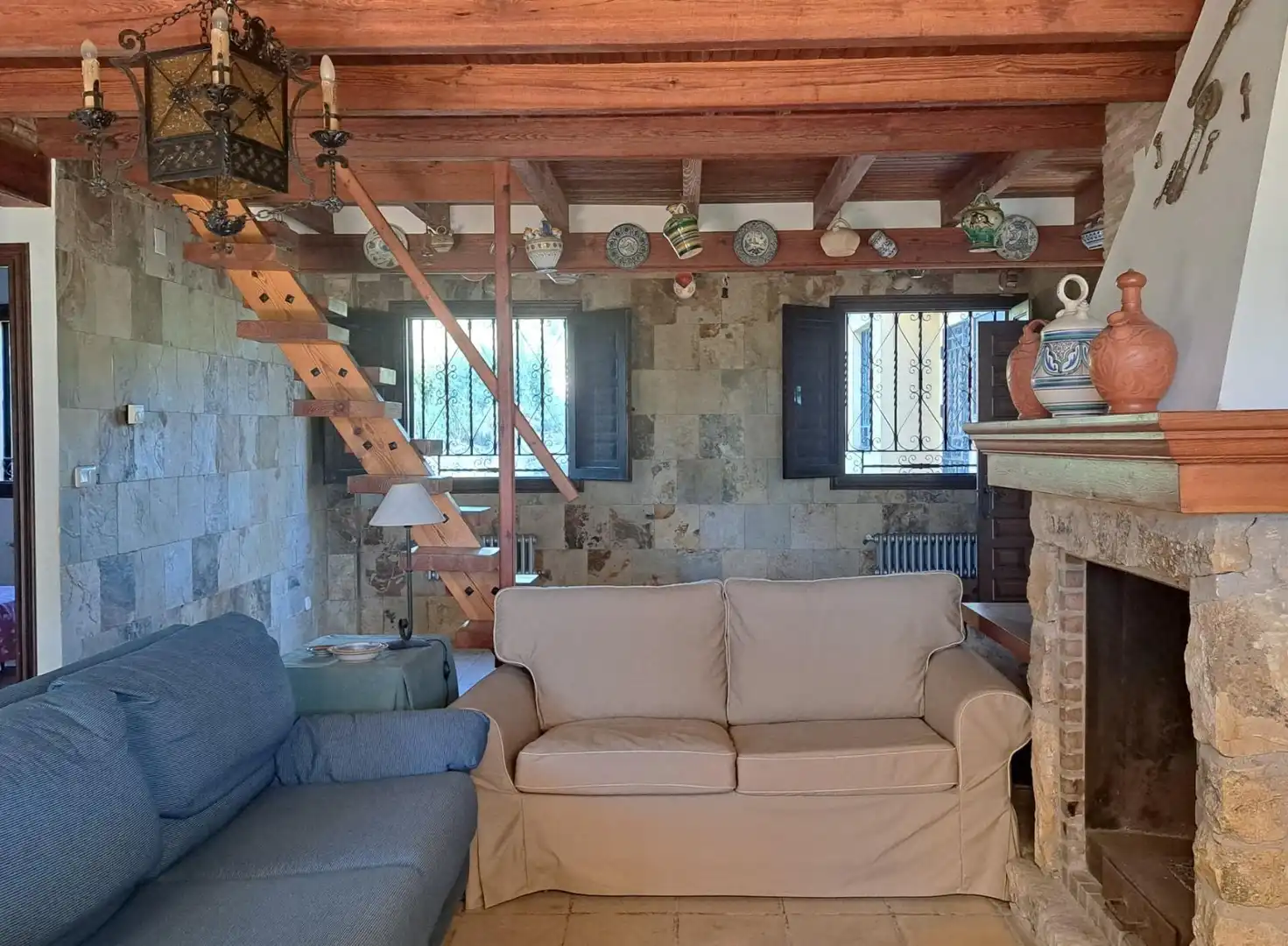 Living room of Country homes for sale in Cortes de Pallás  with Heating and Swimming Pool