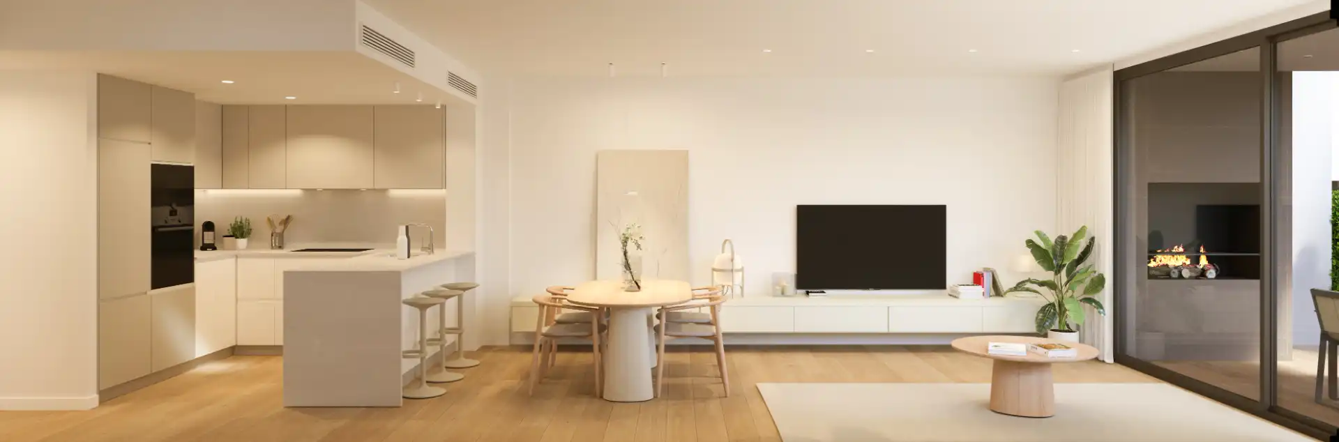 Sala de estar de Casa o chalet en venta en Mont-roig del Camp con Aire acondicionado, Calefacción y Jardín privado