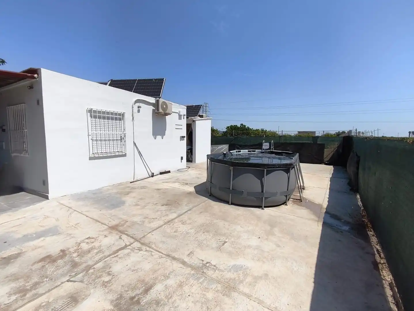Terraza de Finca rústica en venta en Foios con Aire acondicionado, Calefacción y Jardín privado