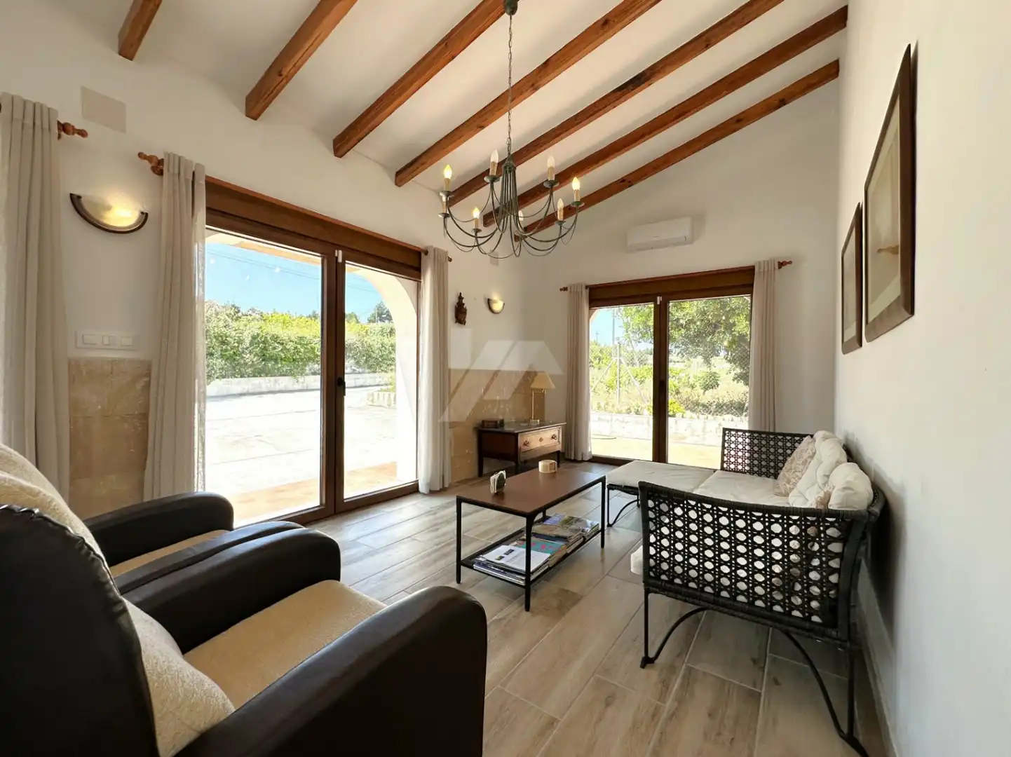 Living room of Country homes for sale in Benitachell / El Poble Nou de Benitatxell  with Air Conditioner, Heating and Private garden