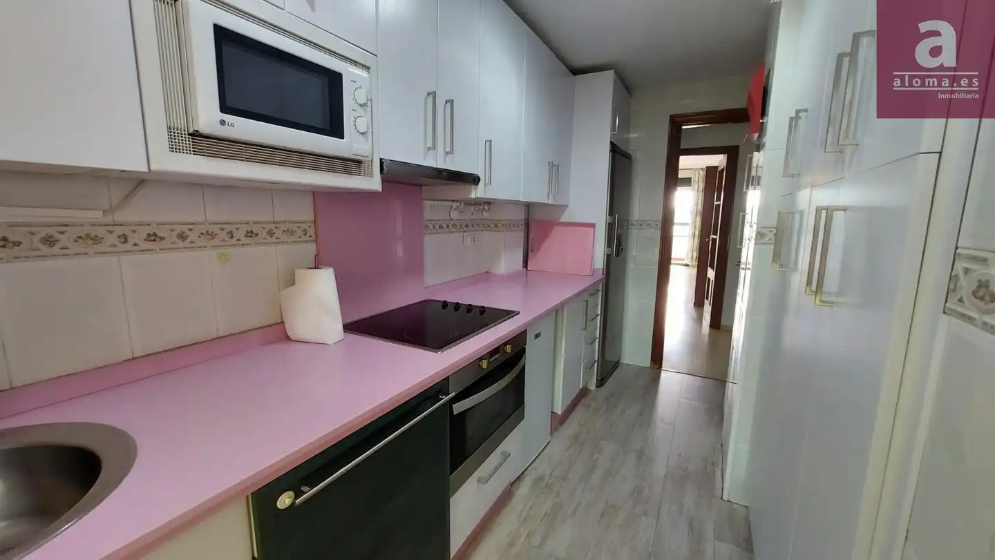 Kitchen of Flat for rent in Cáceres  with Heating, Terrace and Furnished