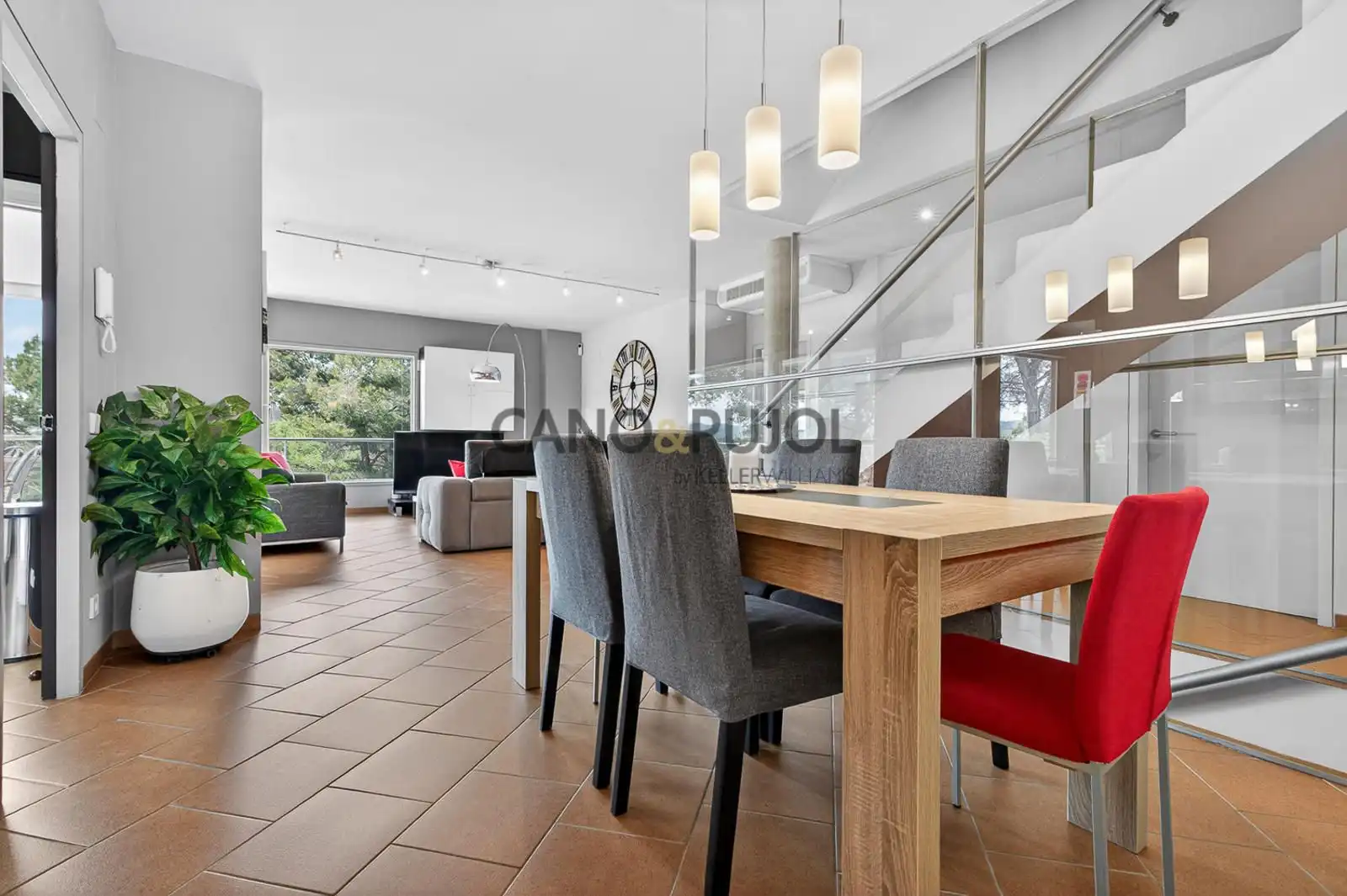 Dining room of Houses for sale in Terrassa  with Air Conditioner, Heating and Terrace