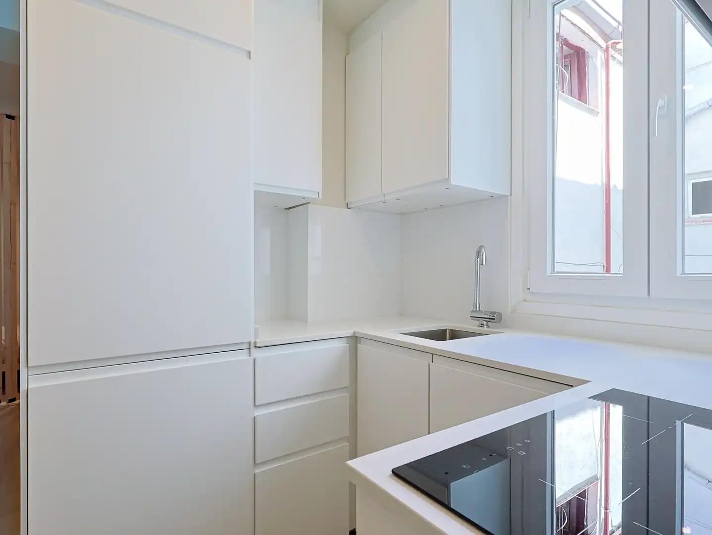 Cocina de Piso de alquiler en Madrid con Calefacción y Balcón