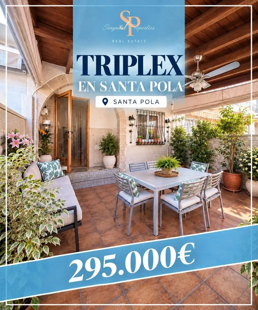 Tríplex en venta en Santa Pola ciudad