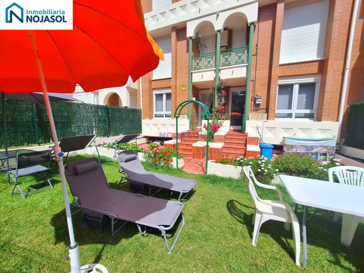 Terrace of Apartments for rent in Noja  with Heating, Private garden and Terrace