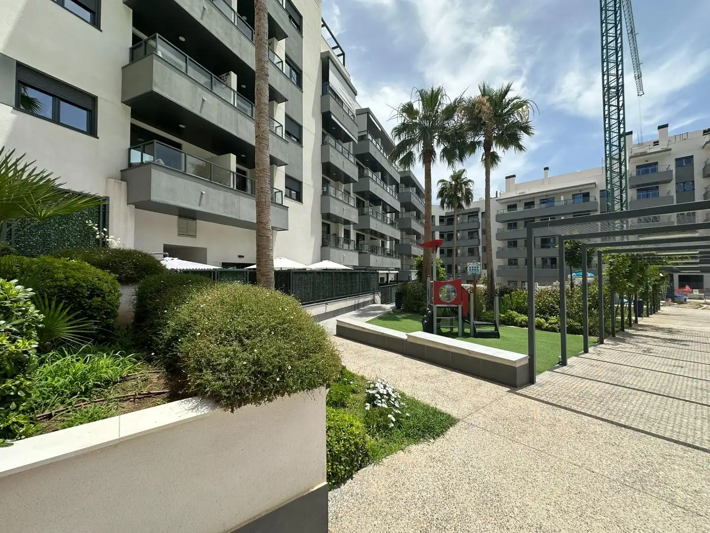 Exterior view of Flat for rent in Mijas  with Air Conditioner, Heating and Private garden
