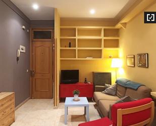 Living room of Flat to rent in  Madrid Capital  with Air Conditioner, Heating and Furnished