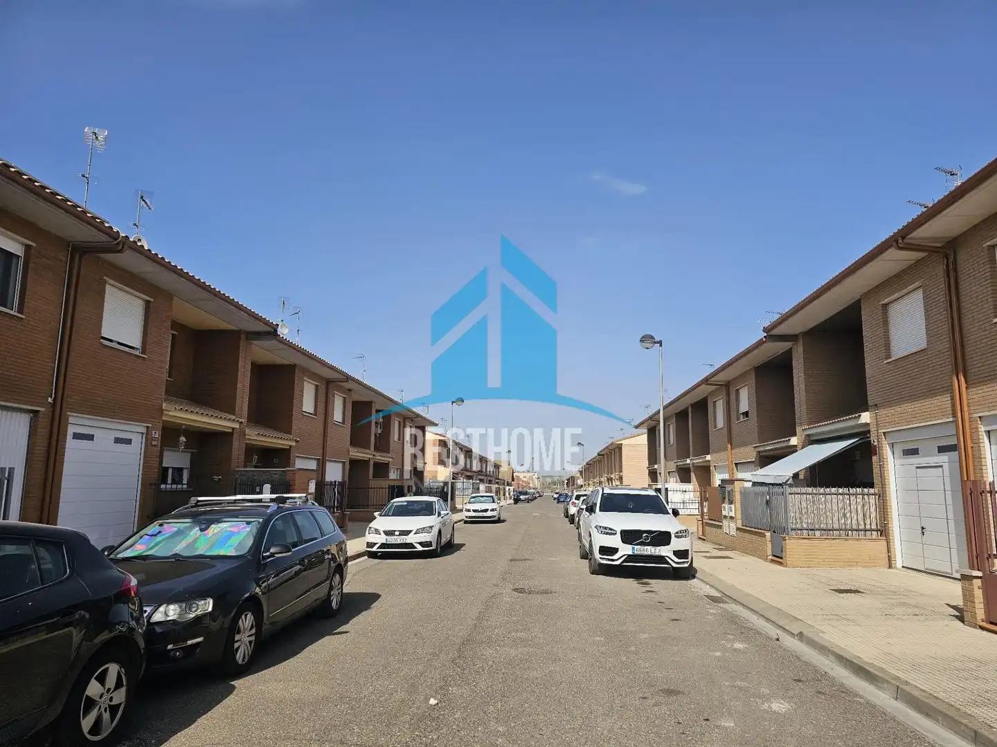 Vista exterior de Casa o chalet en venta en Castejón (Navarra) con Aire acondicionado, Calefacción y Terraza