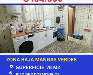 Kitchen of Flat for sale in Málaga Capital  with Terrace, Storage room and Furnished