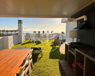 Terrace of Flat to rent in  Valencia Capital  with Air Conditioner, Heating and Private garden