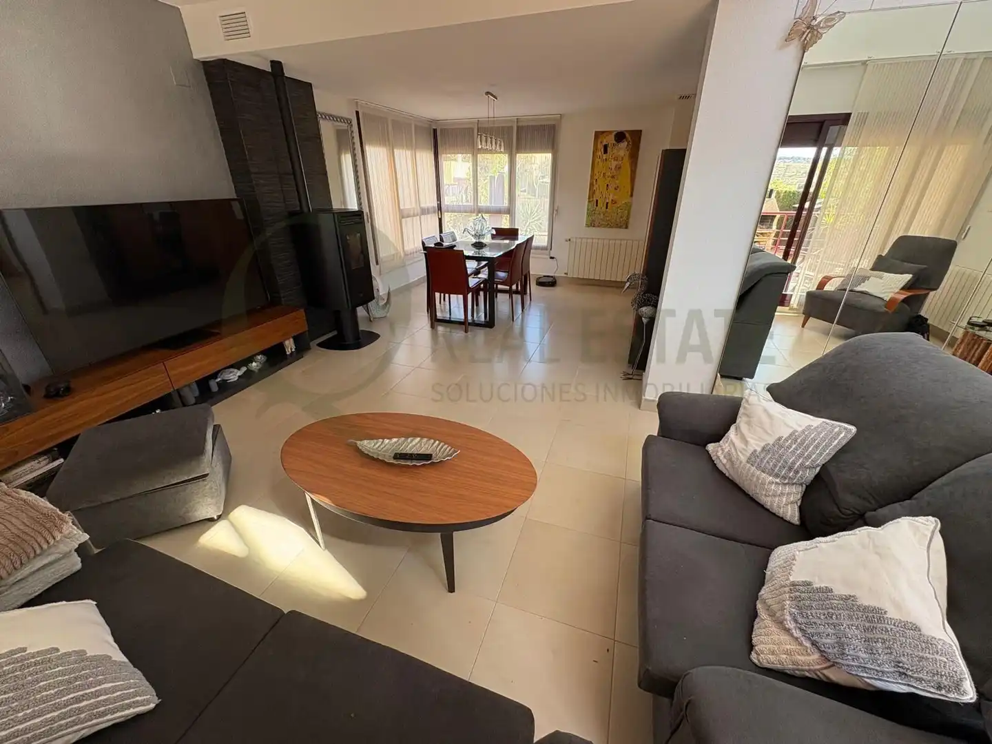 Living room of Flat for sale in Mutxamel  with Air Conditioner, Private garden and Terrace