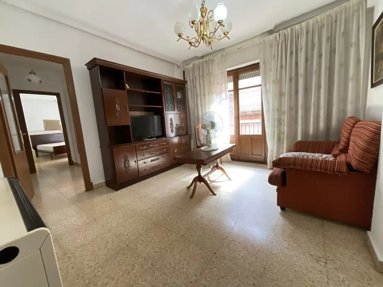 Living room of Flat for sale in Santo Domingo de la Calzada  with Heating, Furnished and Balcony