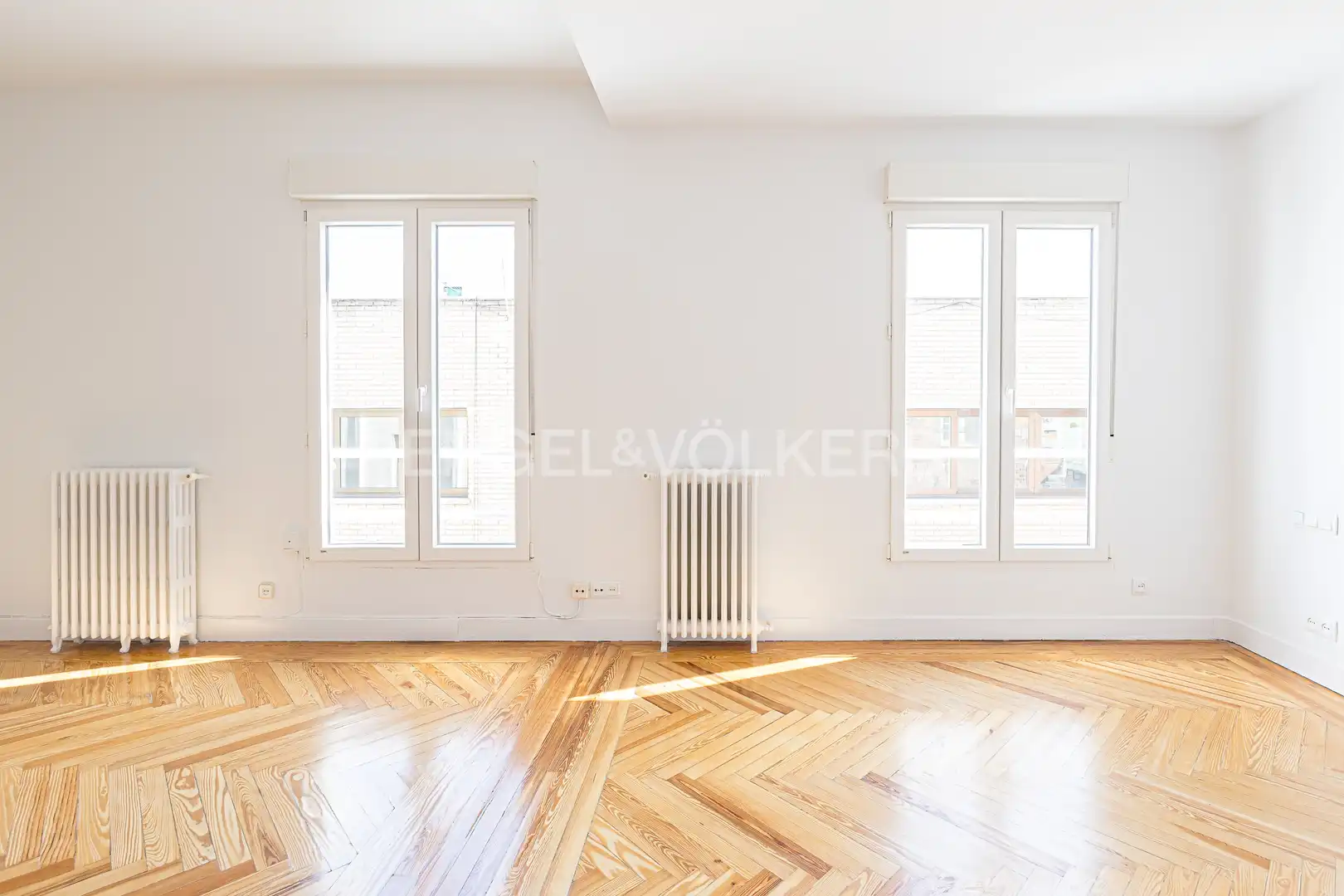 Wohnzimmer von Wohnung zur Miete in Madrid mit Klimaanlage, Heizung und Parkett
