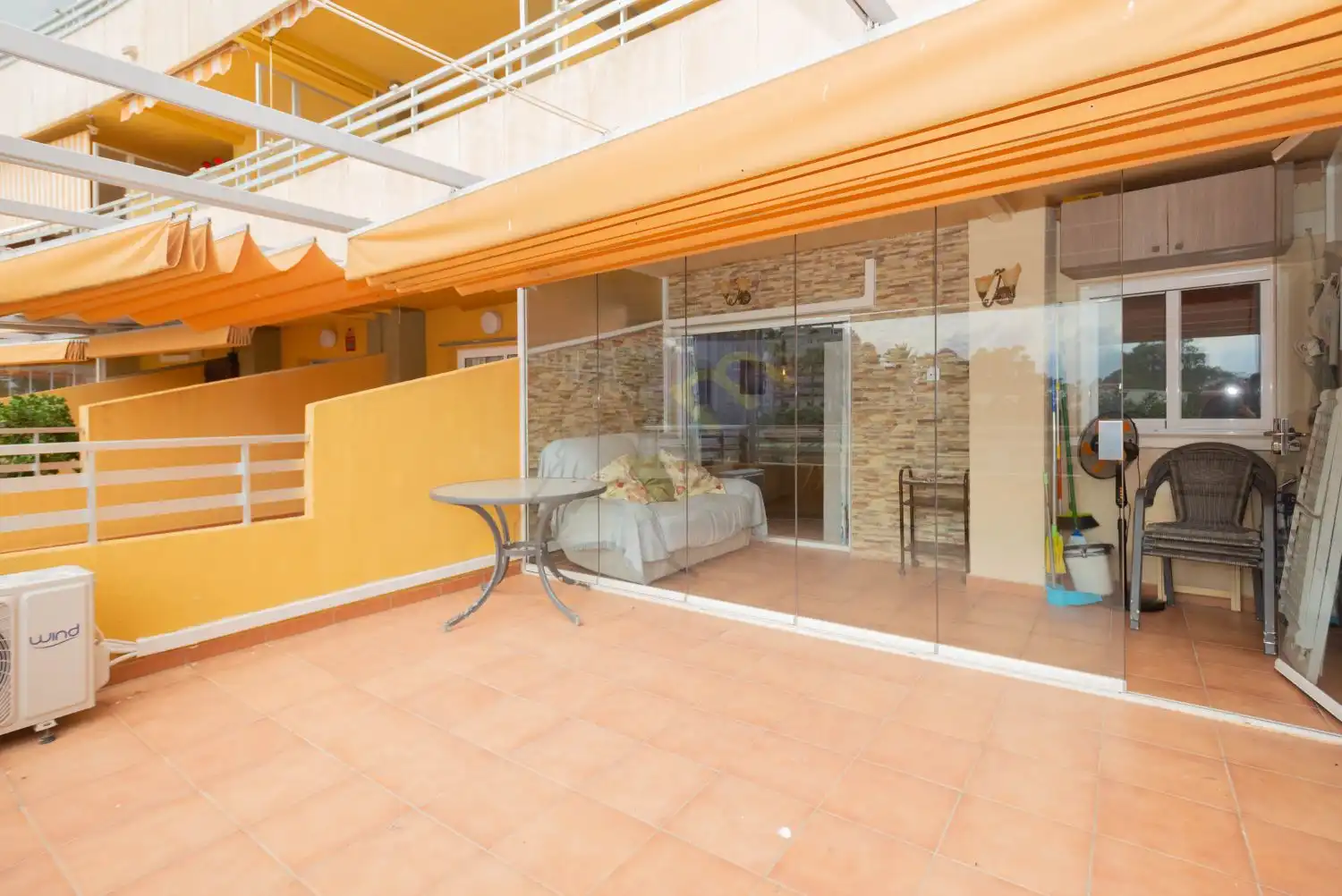 Terrace of Apartments for sale in Calpe / Calp  with Air Conditioner, Heating and Furnished
