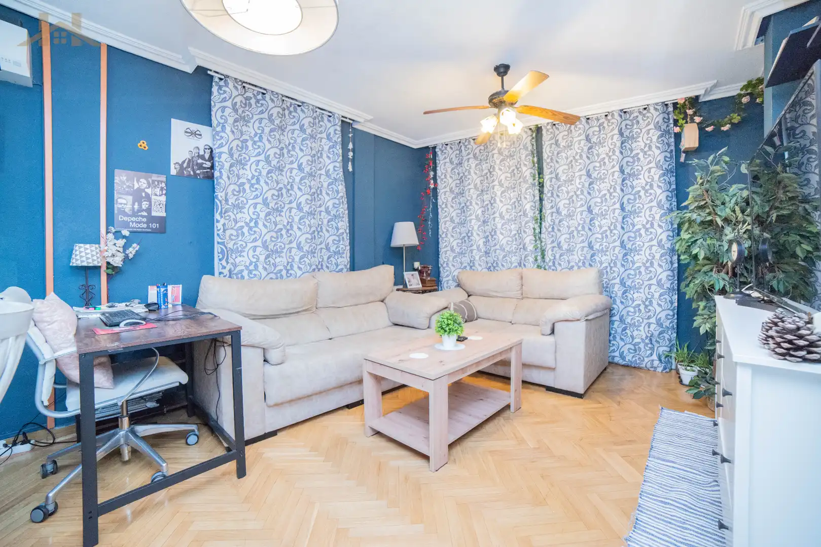 Sala d'estar de Pis en venda en Getafe amb Aire condicionat, Calefacció i Jardí privat