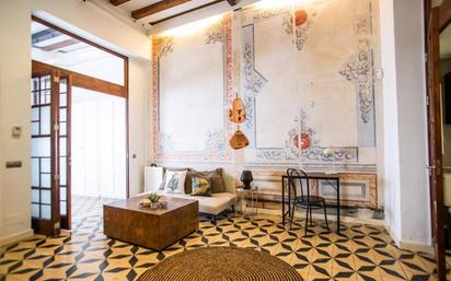 Sala d'estar de Apartament en venda en  Barcelona Capital amb Aire condicionat i Balcó