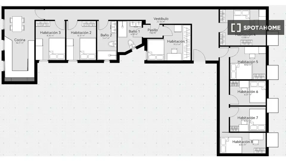 Habitación en Goya