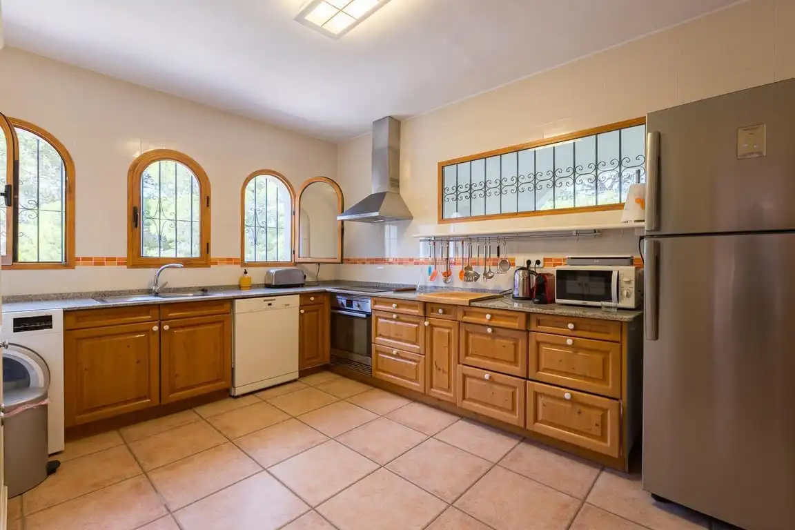 Cocina de Casa o chalet de alquiler en Jávea / Xàbia con Aire acondicionado, Piscina y Amueblado