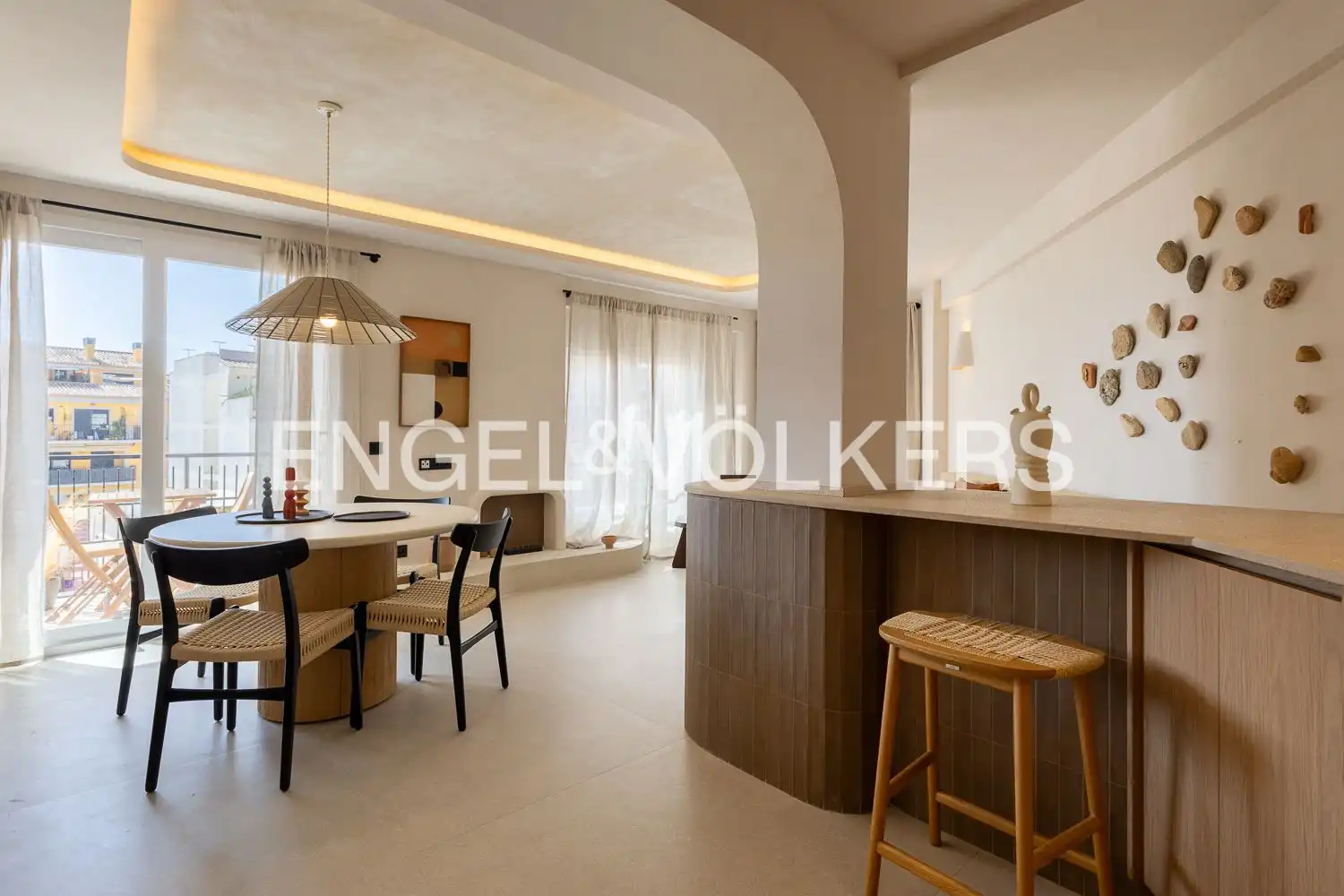 Comedor de Piso de alquiler en Jávea / Xàbia con Aire acondicionado, Calefacción y Amueblado