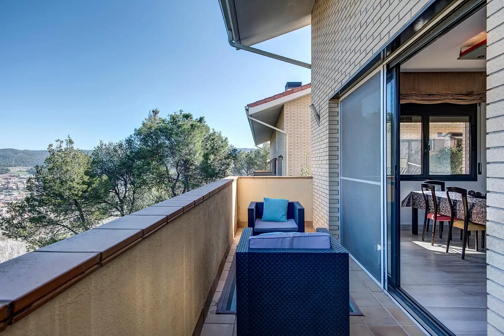 Terraza de Casa o chalet en venta en La Pobla de Claramunt con Aire acondicionado, Calefacción y Jardín privado