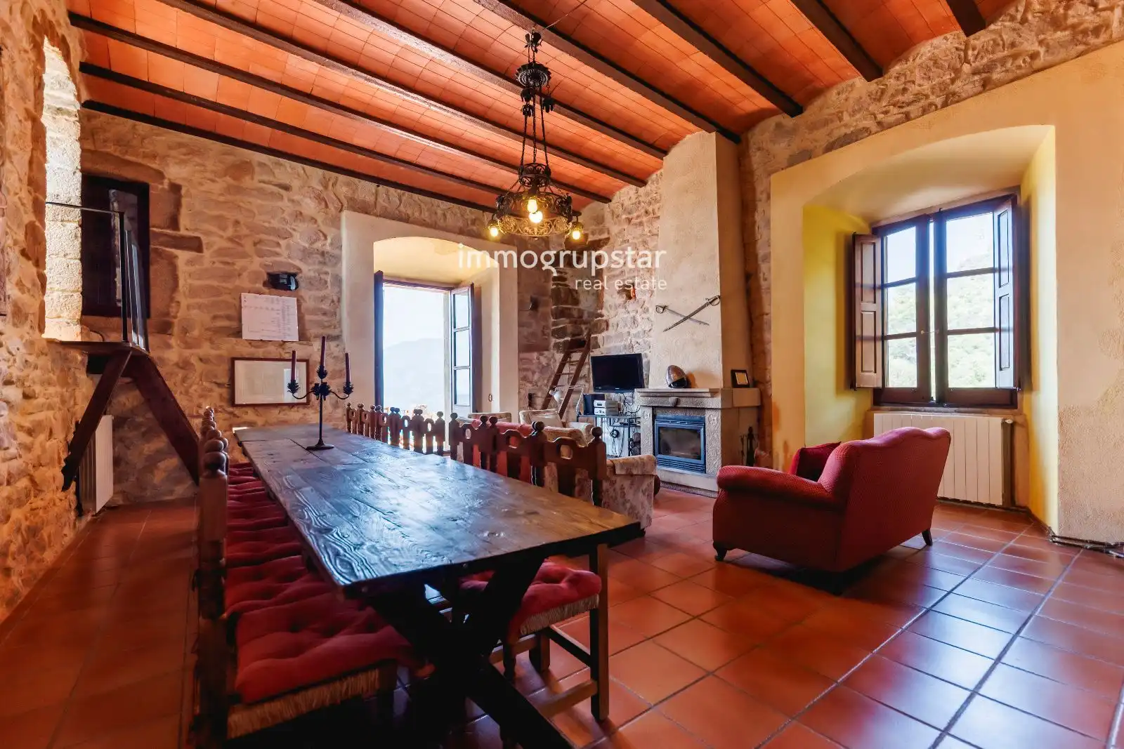 Comedor de Finca rústica en venta en Amer con Trastero