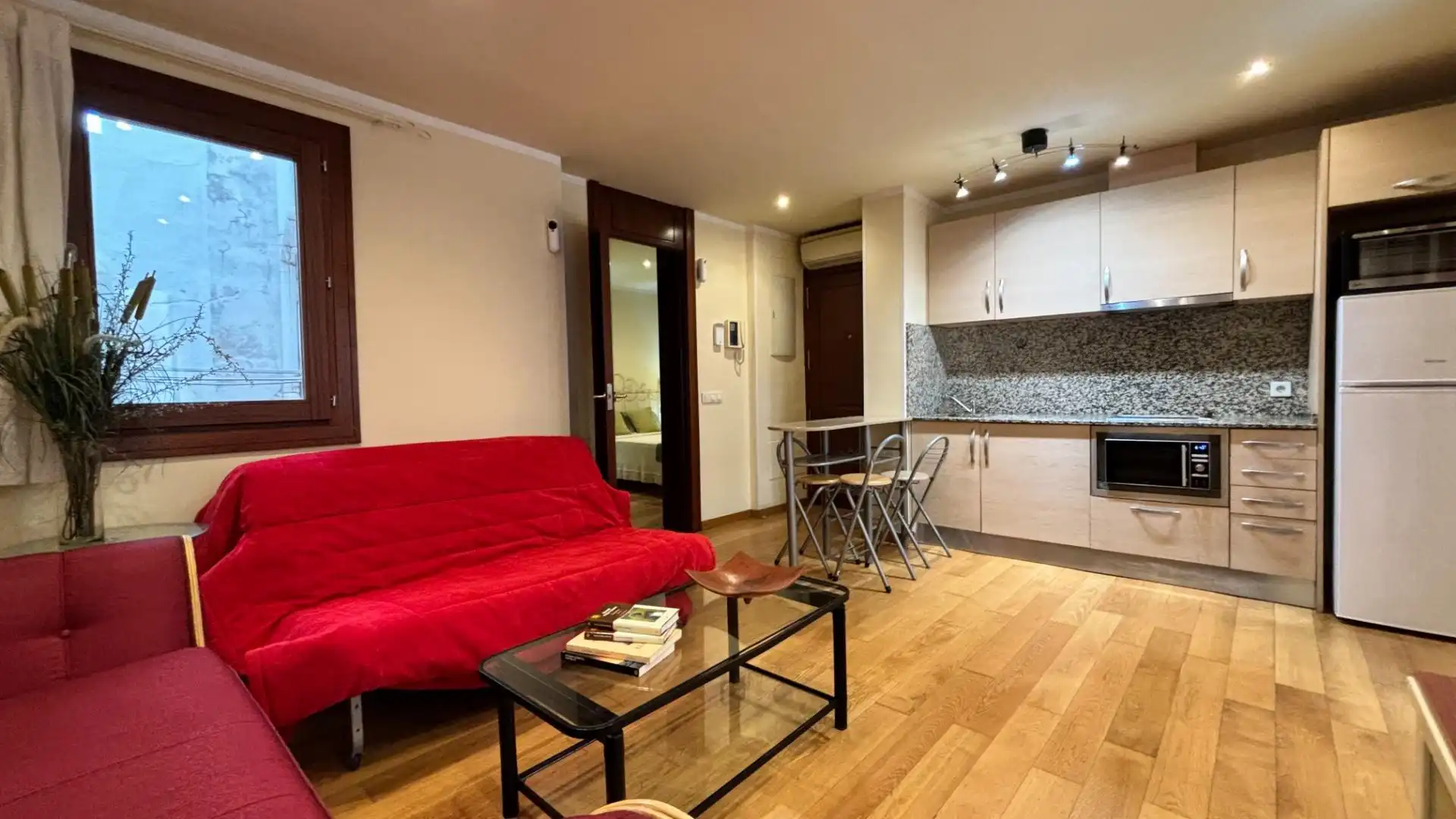Sala de estar de Piso en venta en  Palma de Mallorca con Aire acondicionado, Parquet y Balcón