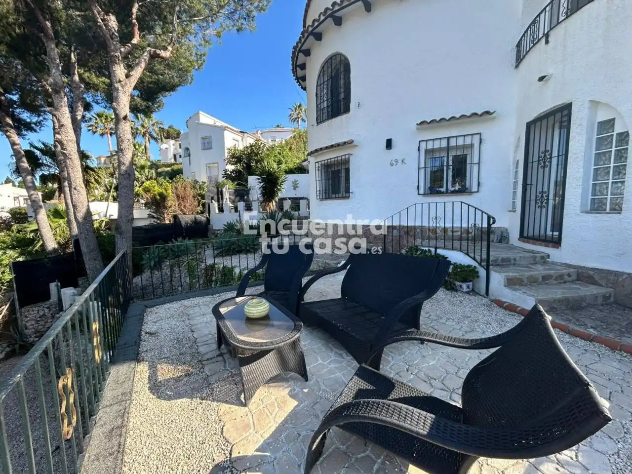 Vista exterior de Casa o xalet en venda en Benissa amb Calefacció, Jardí privat i Terrassa