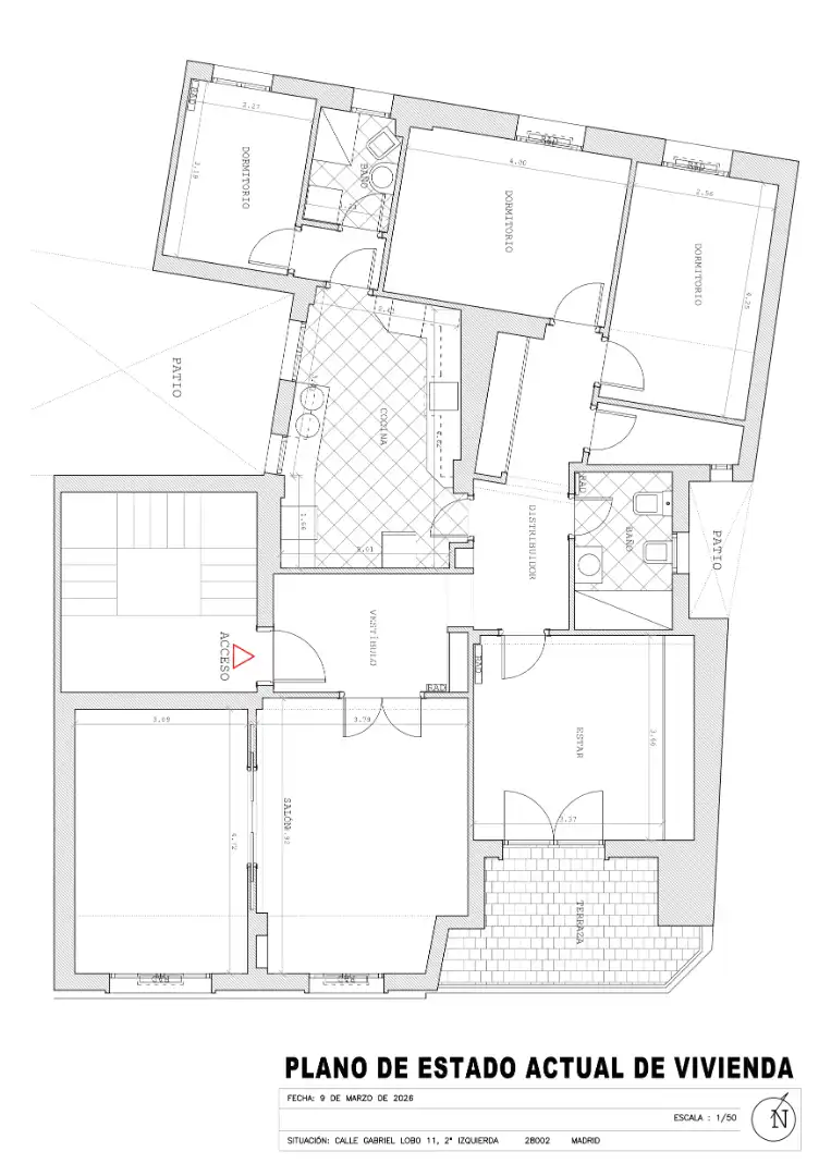 Flat for sale in Madrid  with Heating, Parquet flooring and Terrace
