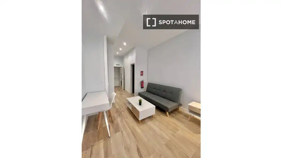 Sala de estar de Piso de alquiler en Madrid con Aire acondicionado, Calefacción y Amueblado