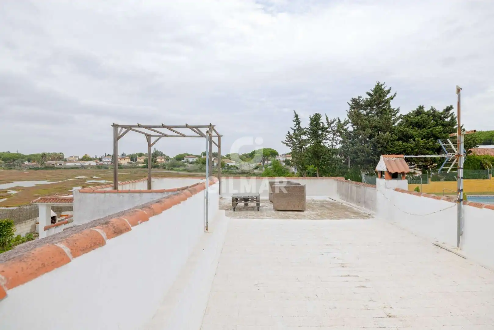 Terrassa de Casa o xalet en venda en Chiclana de la Frontera amb Jardí privat i Piscina