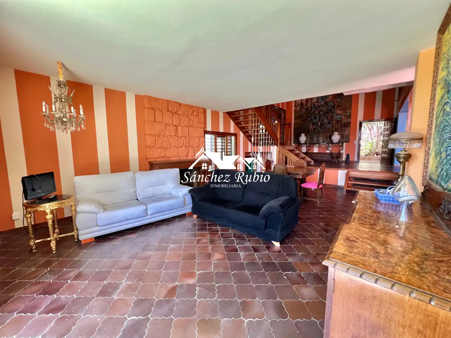 Living room of Houses for sale in Torrelodones  with Heating, Private garden and Parquet flooring