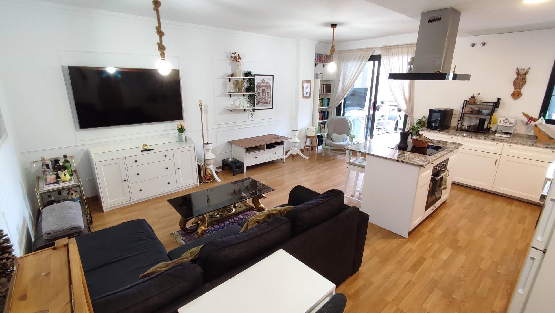 Living room of Flat for sale in Málaga Capital  with Air Conditioner, Heating and Private garden