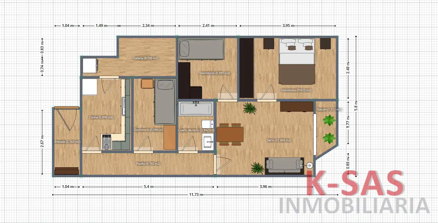 Flat for sale in Esplugues de Llobregat  with Heating, Furnished and Oven