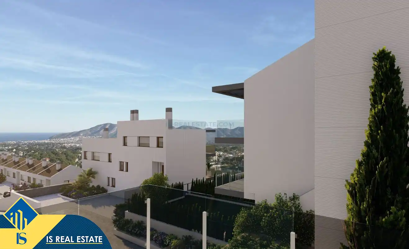 Vista exterior de Casa o chalet en venta en La Nucia con Terraza y Piscina