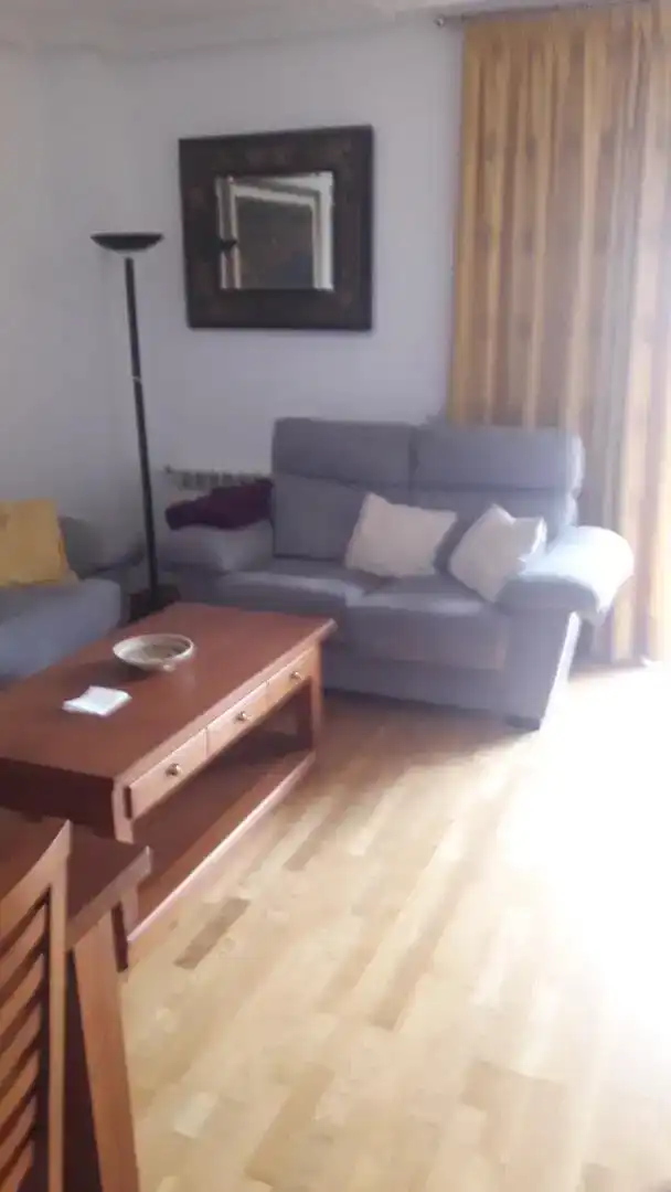 Sala d'estar de Pis en venda en Badajoz amb Aire condicionat, Jardí privat i Parquet