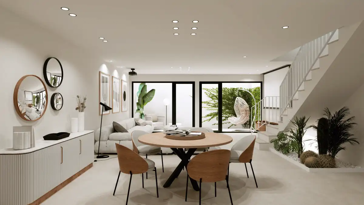 Sala d'estar de Casa o xalet en venda en Sant Joan d'Alacant amb Jardí privat, Terrassa i Internet