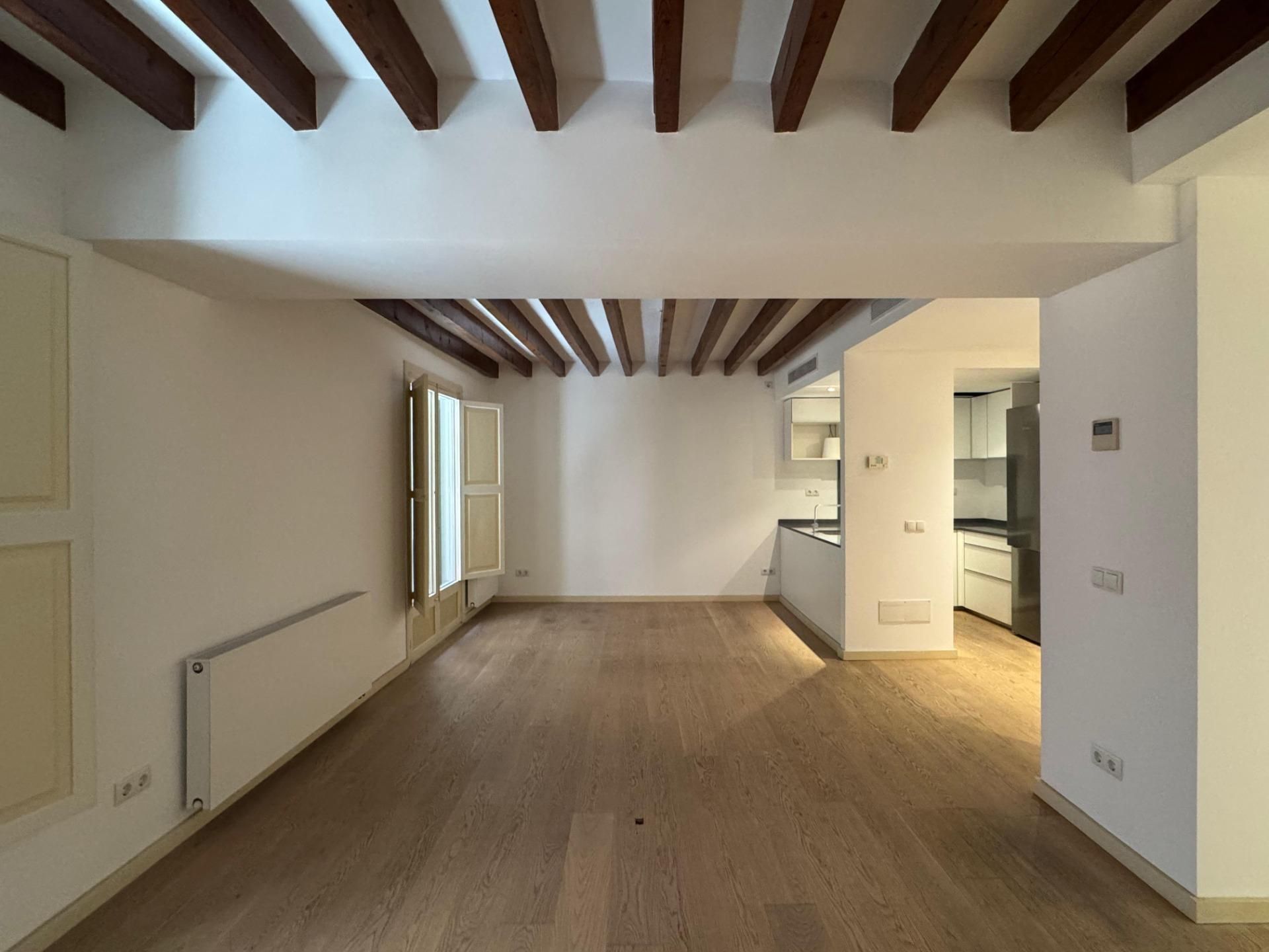 Living room of Flat for sale in  Palma de Mallorca  with Air Conditioner, Parquet flooring and Terrace