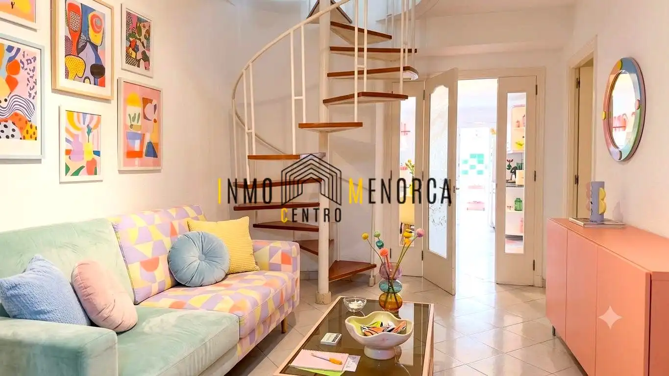 Sala de estar de Casa adosada en venta en Maó - Mahón con Trastero