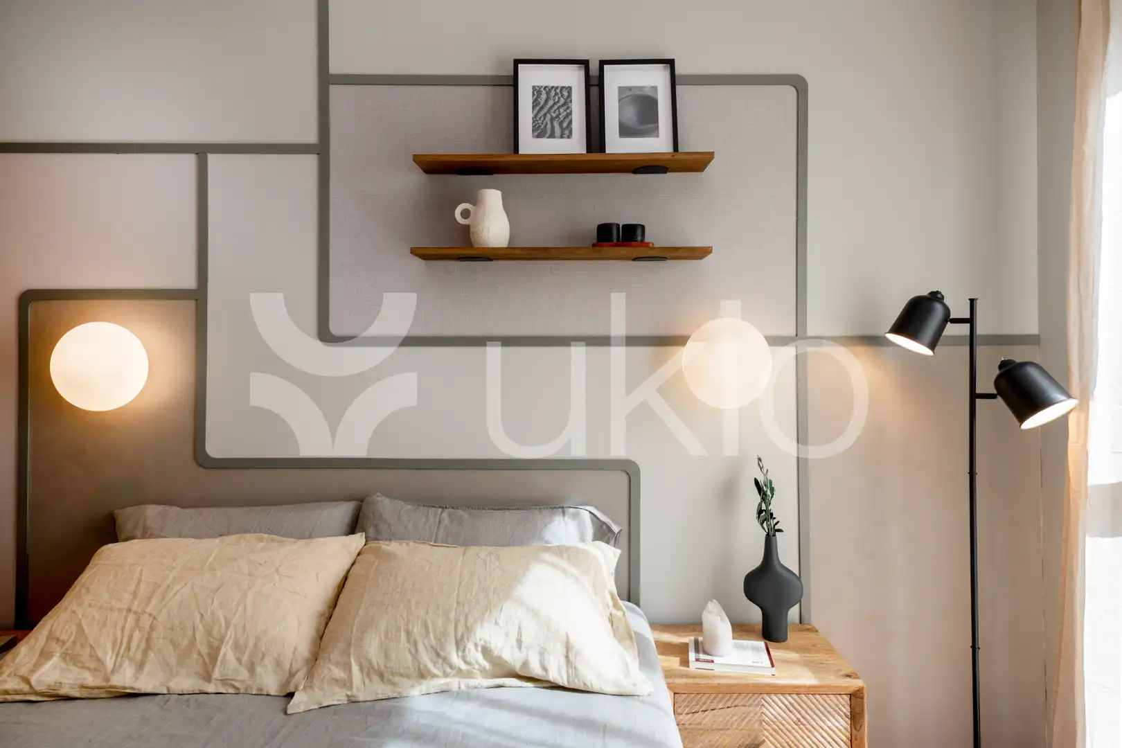 Dormitori de Apartament de lloguer en Madrid amb Aire condicionat, Calefacció i Moblat