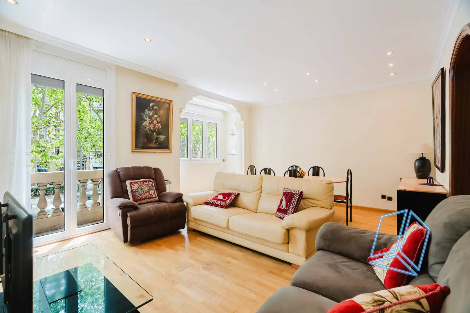 Living room of Flat for sale in Barcelona  with Terrace