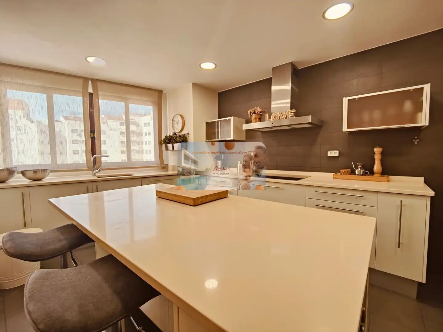 Cocina de Dúplex de alquiler en Castellón de la Plana / Castelló de la Plana con Aire acondicionado, Calefacción y Parquet
