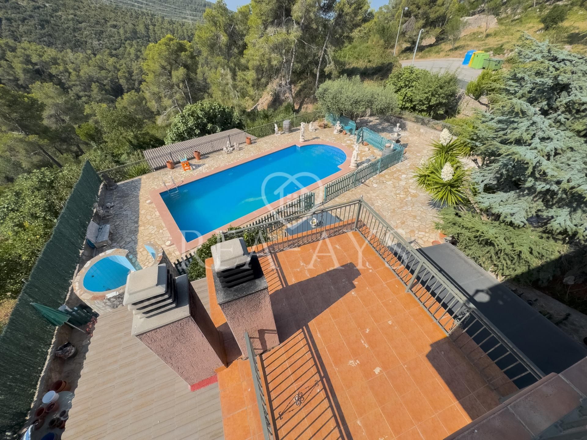 Swimming pool of House or chalet for sale in Vallirana  with Air Conditioner, Heating and Private garden