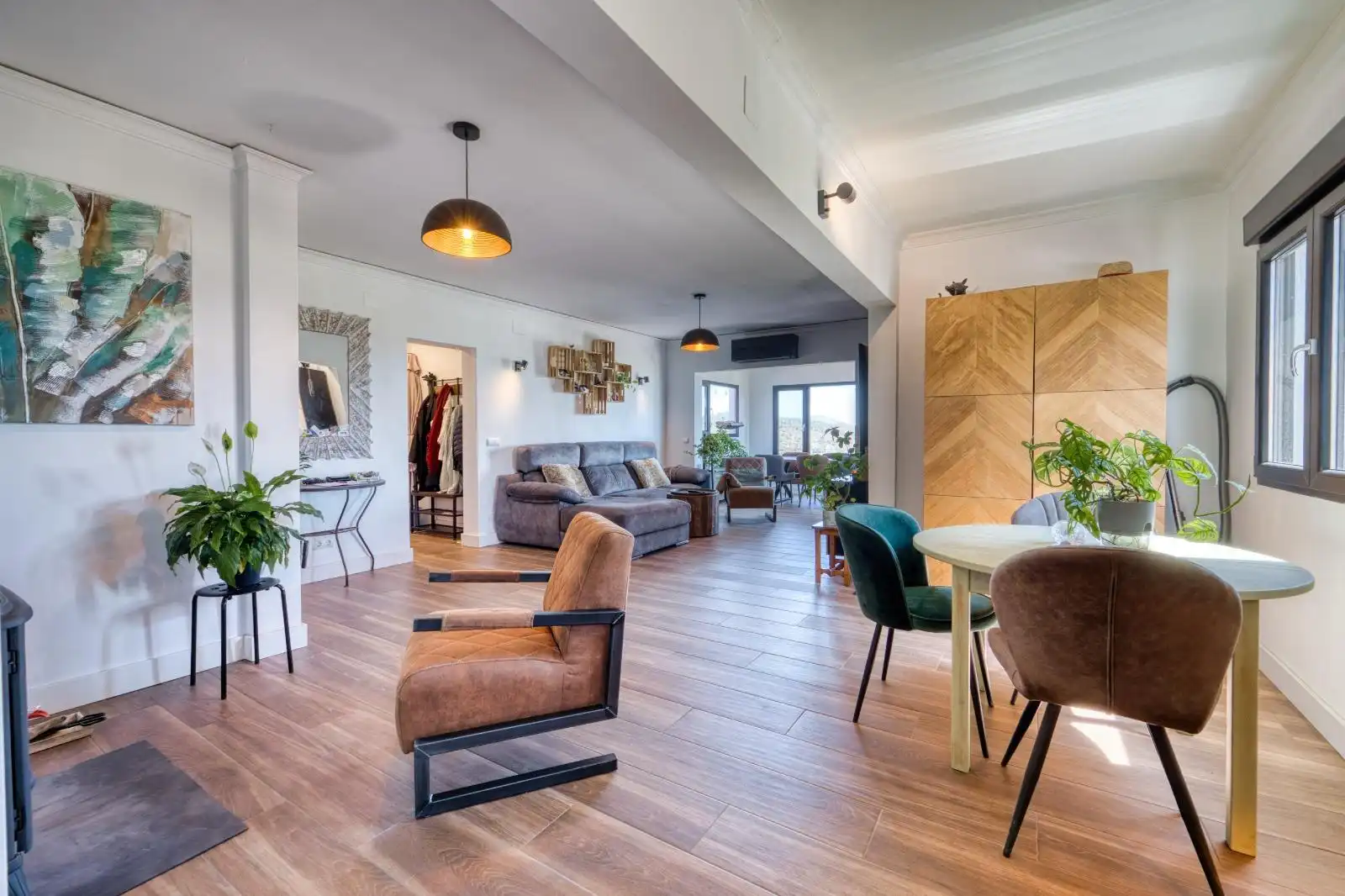 Sala d'estar de Casa o xalet en venda en Benissa amb Aire condicionat, Jardí privat i Piscina