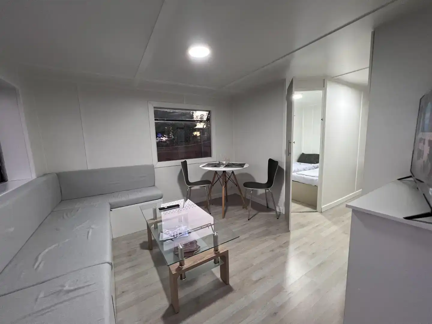 Sala d'estar de Loft de lloguer en Coria del Río amb Aire condicionat, Jardí privat i Moblat