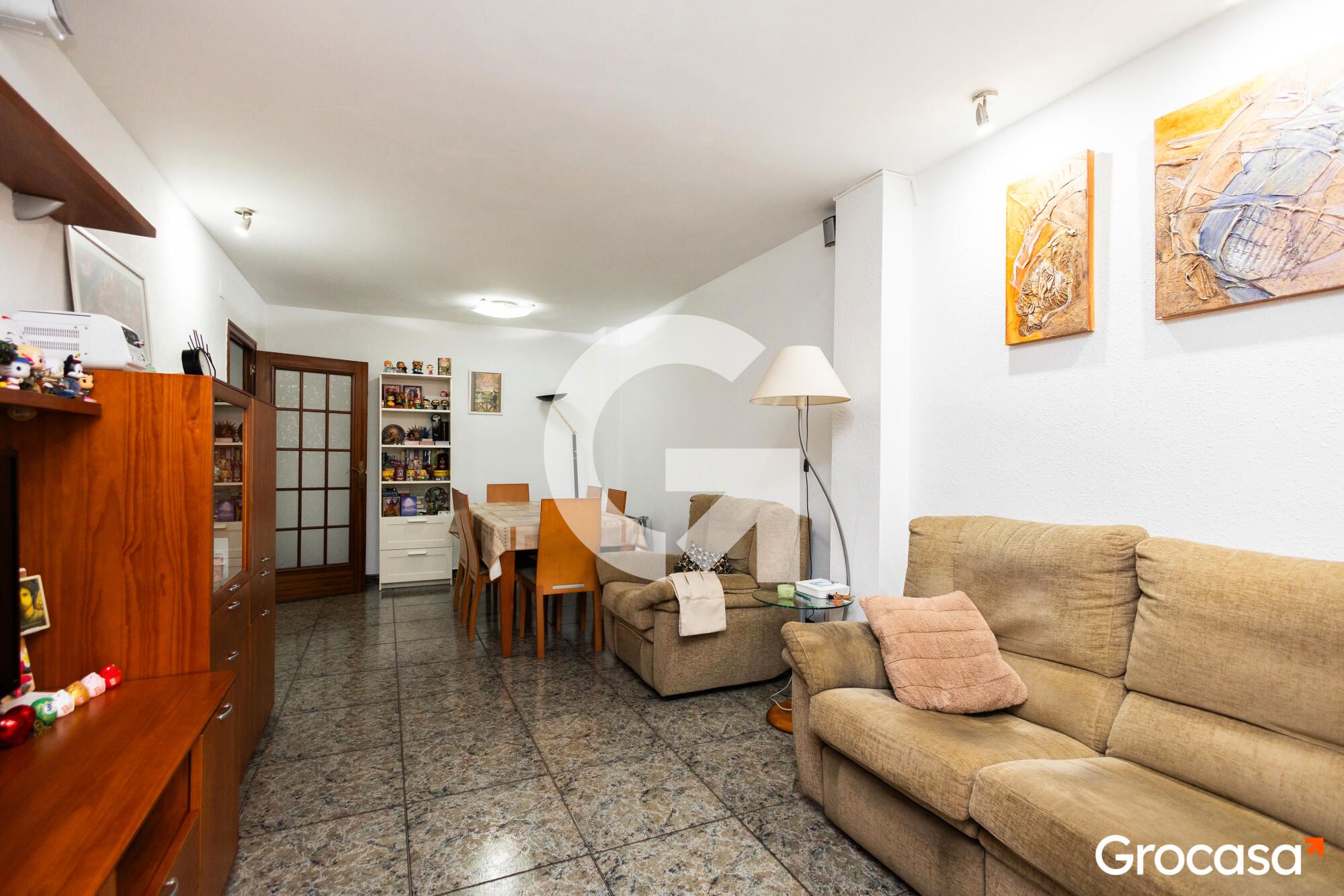 Living room of Flat for sale in Santa Coloma de Gramenet  with Heating, Terrace and Storage room
