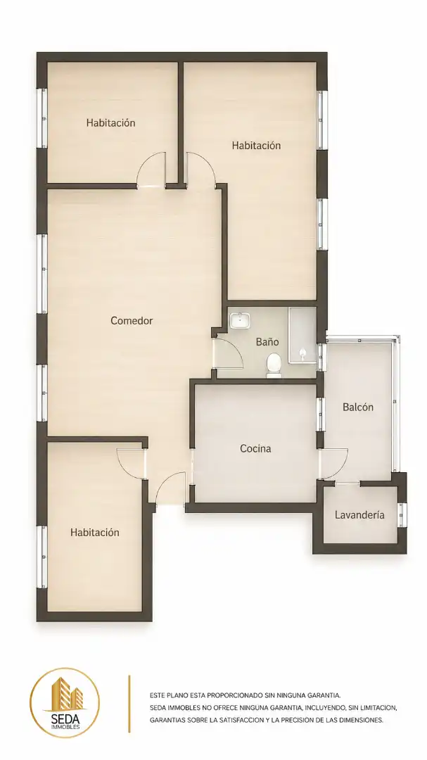 Piso en venta en Terrassa con Aire acondicionado, Calefacción y Balcón
