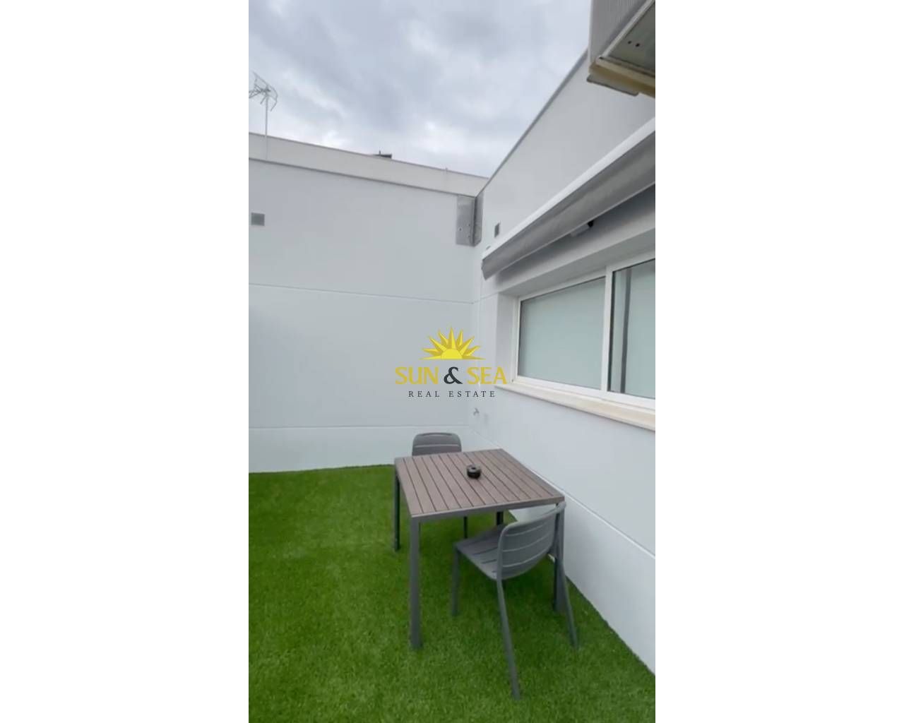 Terrace of Study to rent in  Murcia Capital  with Air Conditioner, Heating and Terrace