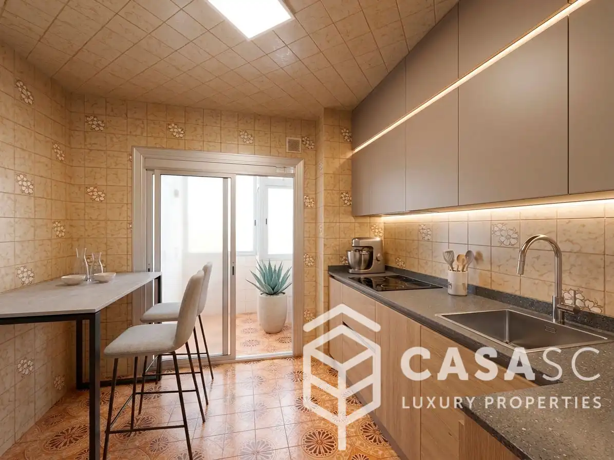 Cocina de Piso en venta en Cerdanyola del Vallès con Calefacción, Amueblado y Balcón